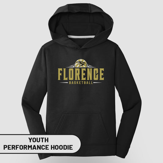 Florence Basketball Youth Performance Hoodie