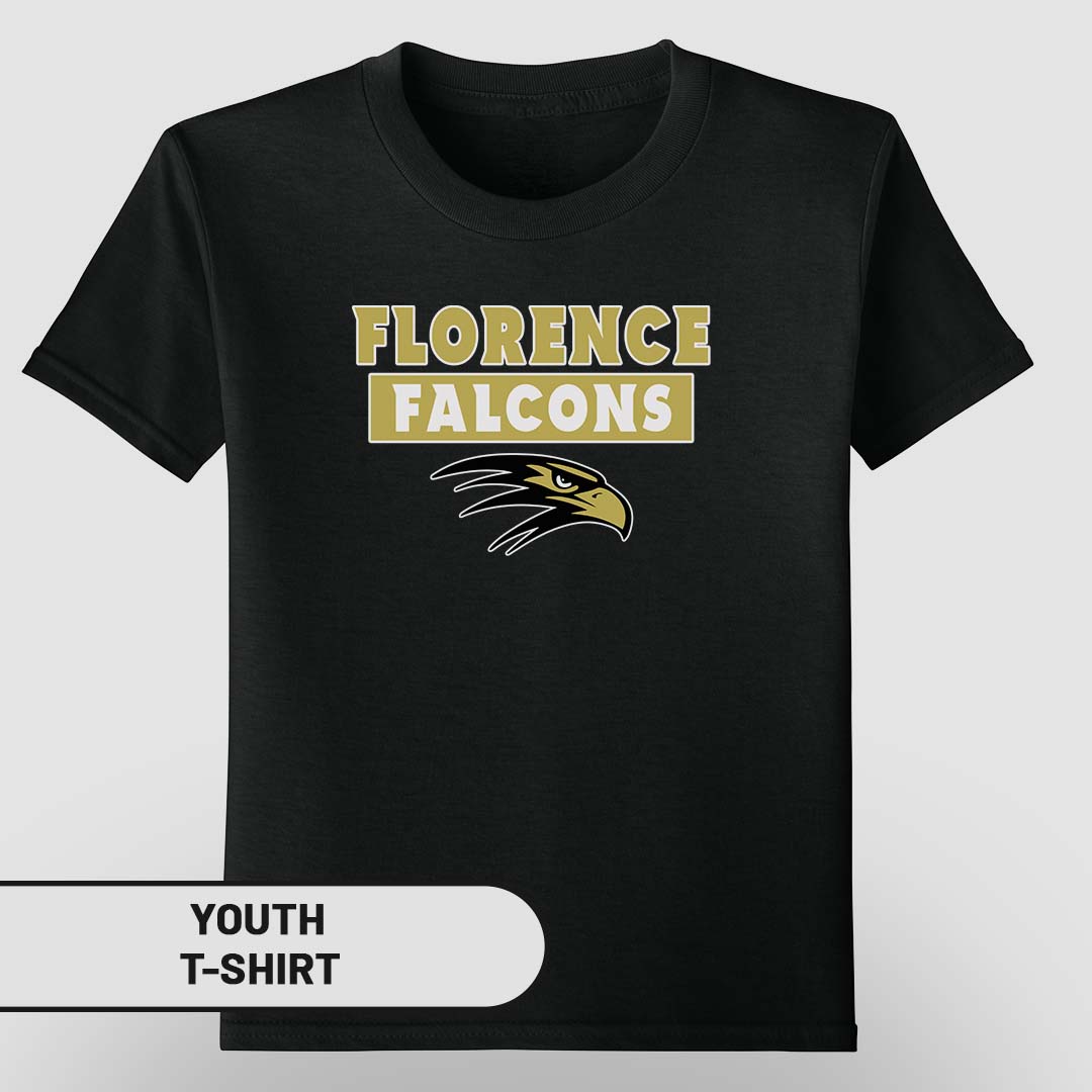 Youth T-Shirt  Florence Falcons Rectangle | FCS-005