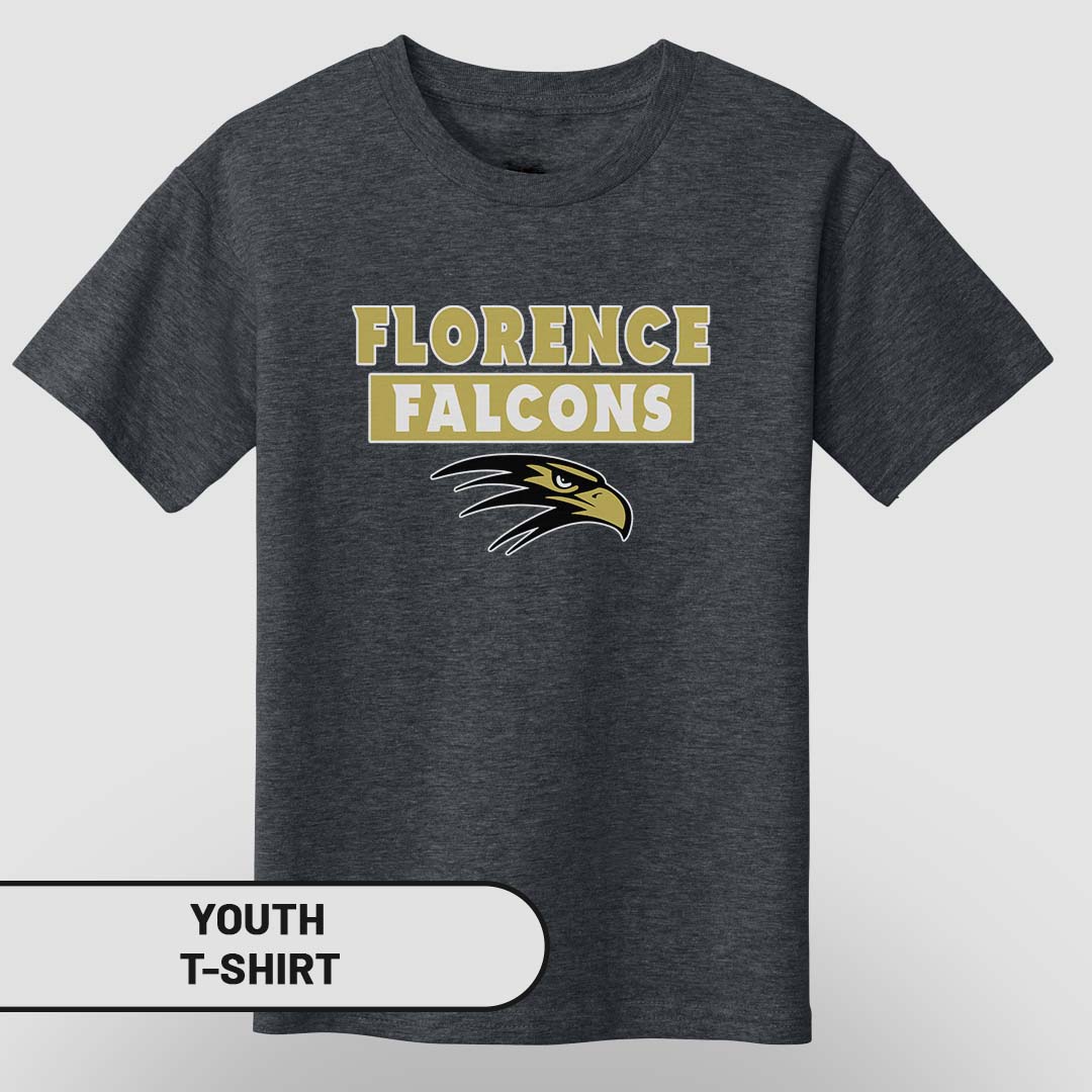 Youth T-Shirt  Florence Falcons Rectangle | FCS-005