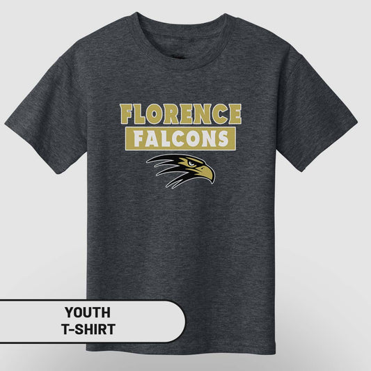 Youth T-Shirt  Florence Falcons Rectangle | FCS-005