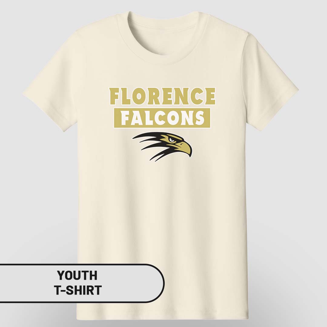 Youth T-Shirt  Florence Falcons Rectangle | FCS-005