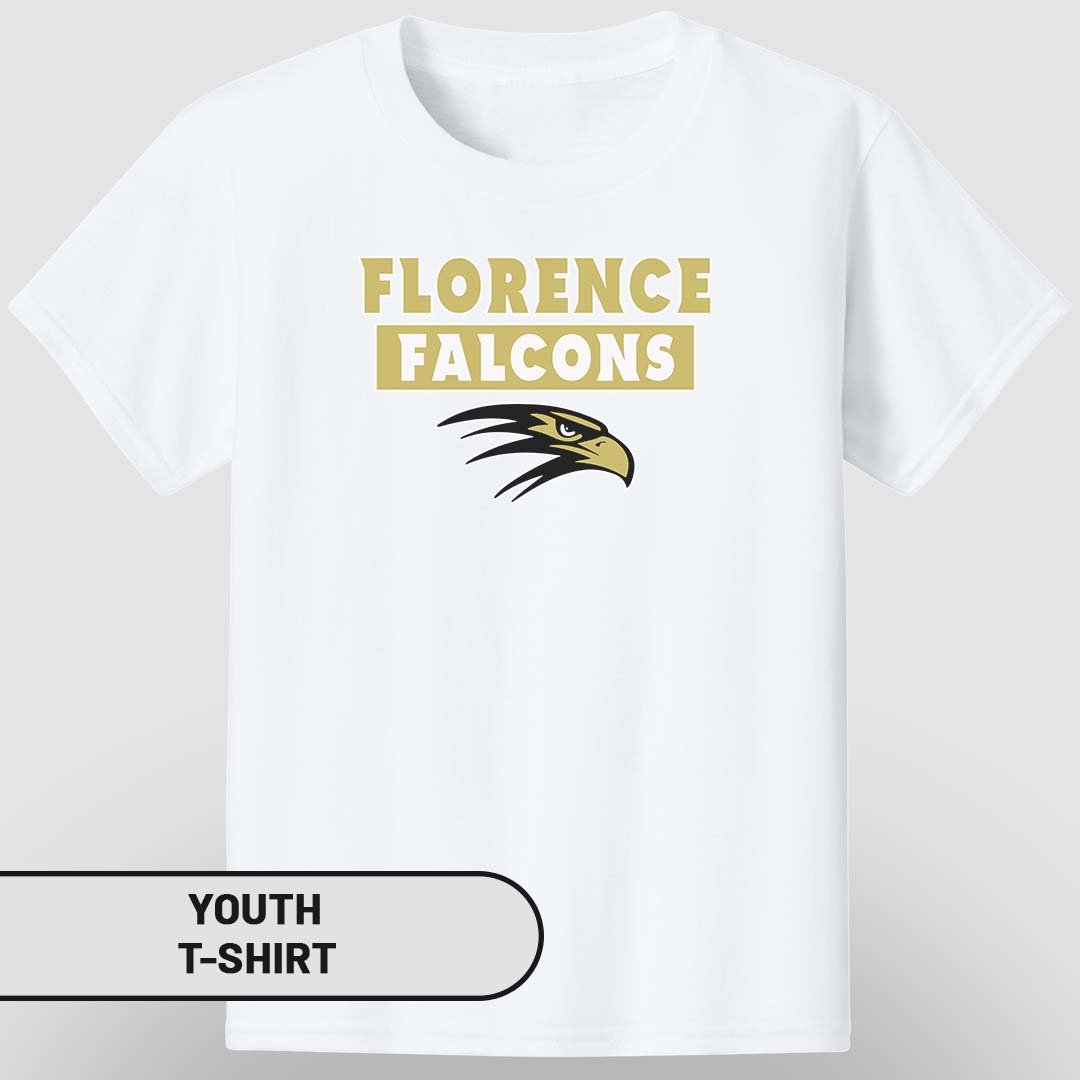 Youth T-Shirt  Florence Falcons Rectangle | FCS-005
