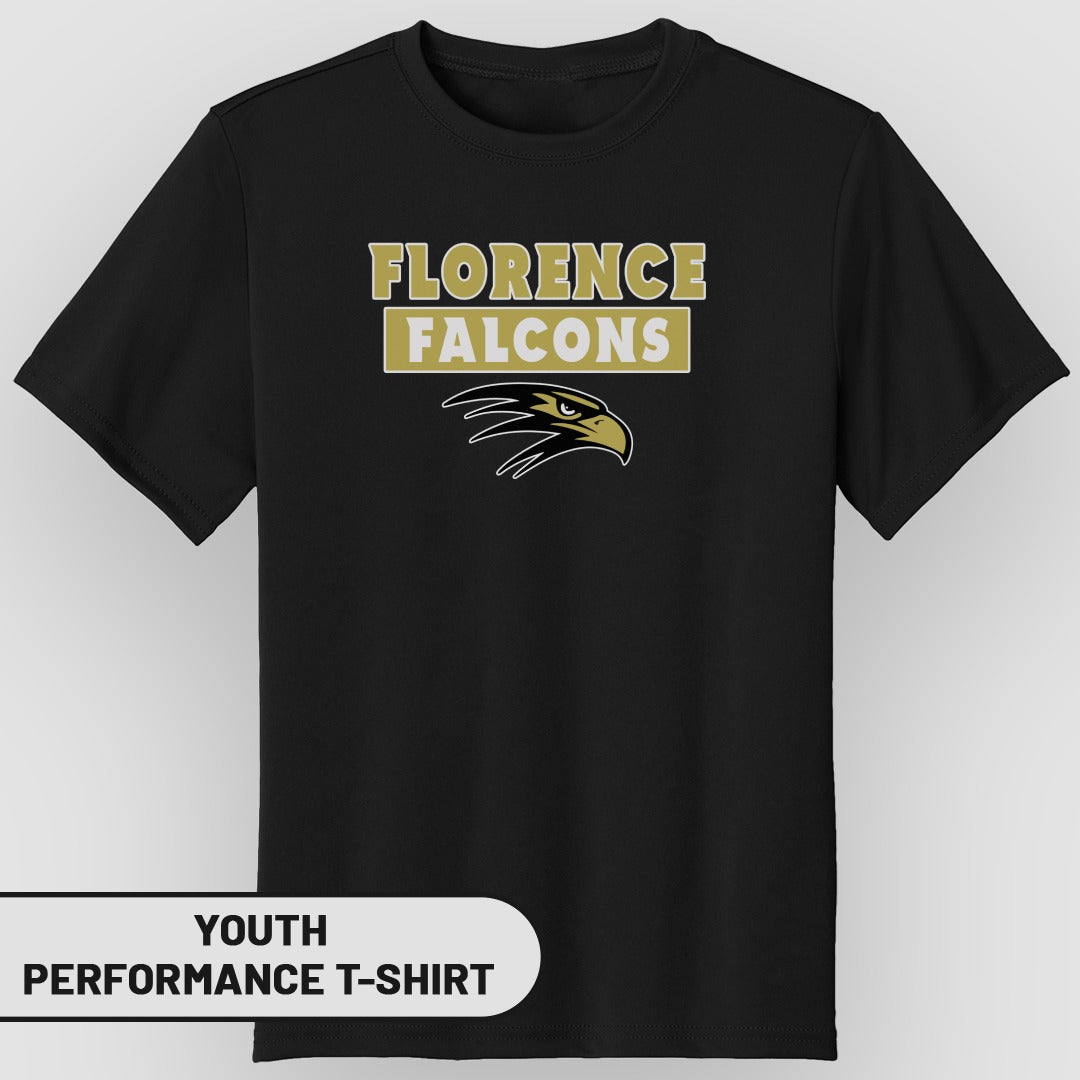 Florence Falcons Youth Performance T-Shirt