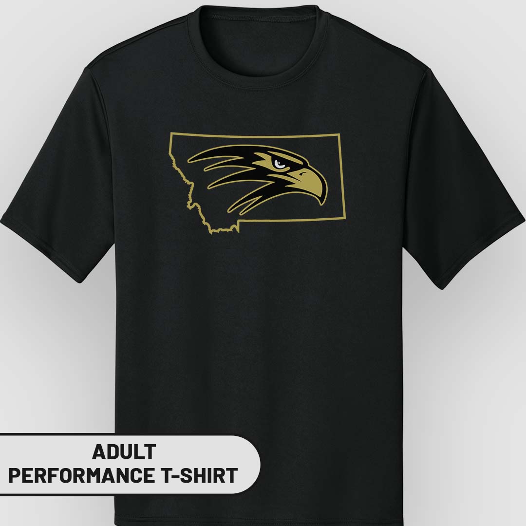 Adult Performance T-Shirt Golden MT Falcon | FCS-004G