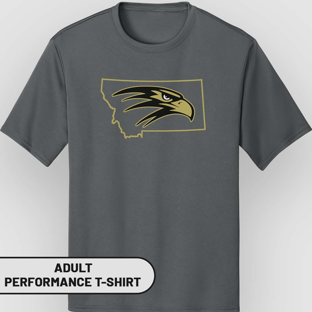 Adult Performance T-Shirt Golden MT Falcon | FCS-004G