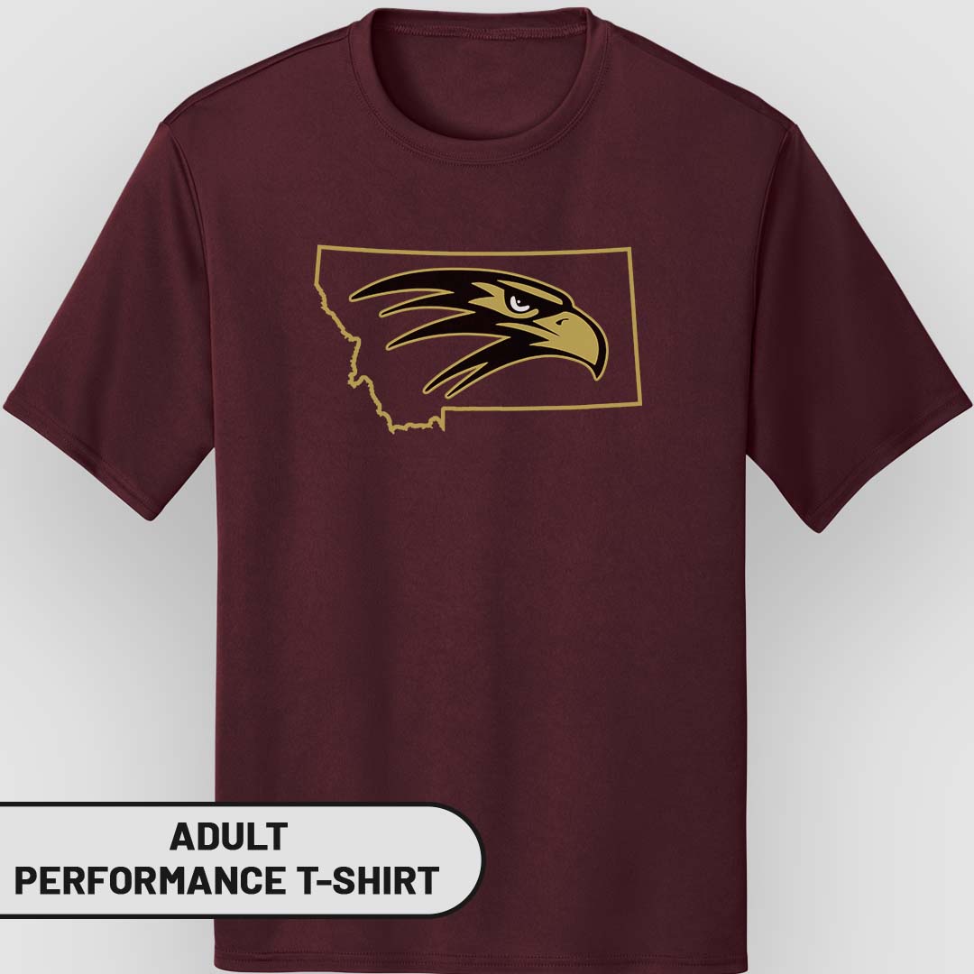Adult Performance T-Shirt Golden MT Falcon | FCS-004G