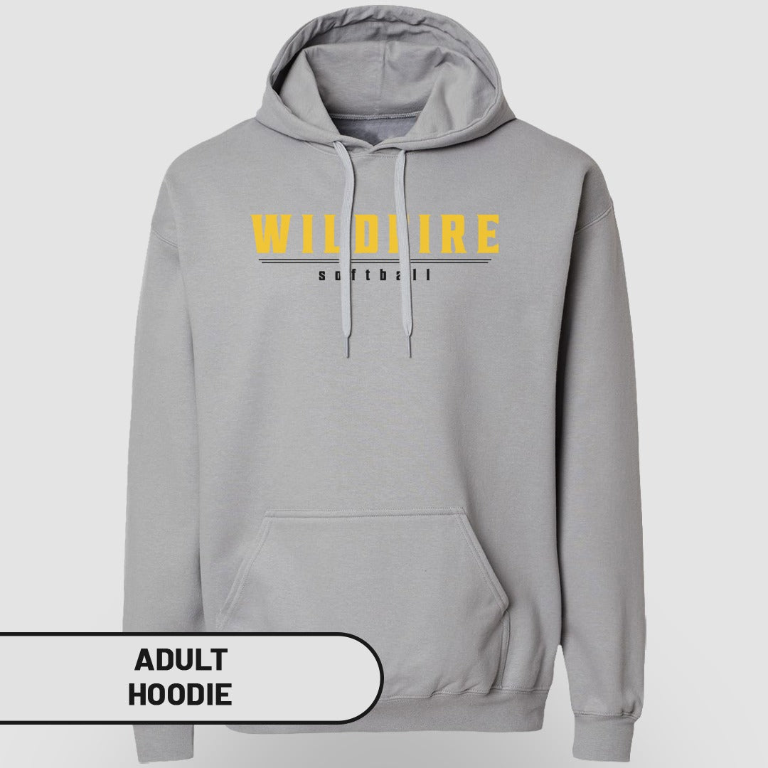 Wildfire Softball Logo Printed Casual Adult Hoodie
