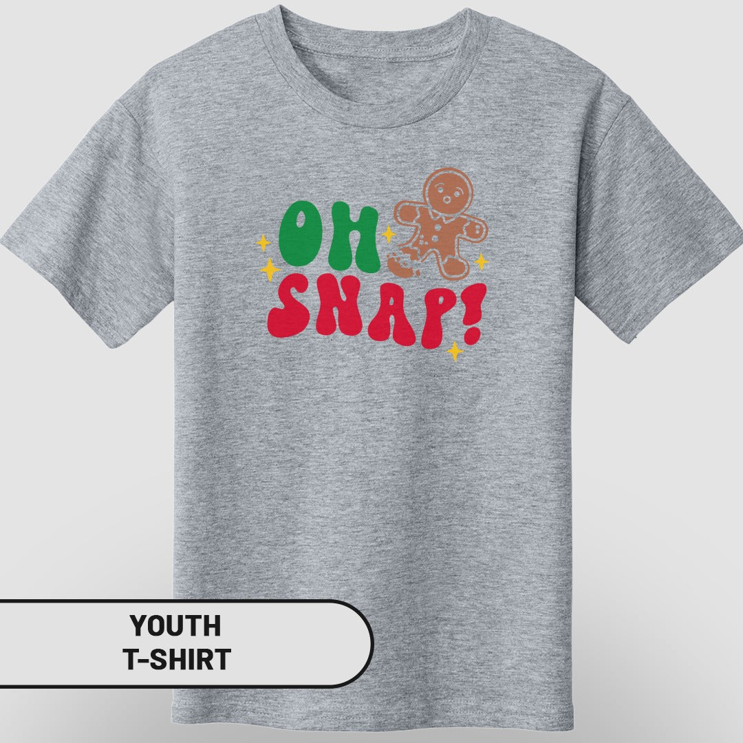 Oh Snap Gingerbread Youth T-Shirt