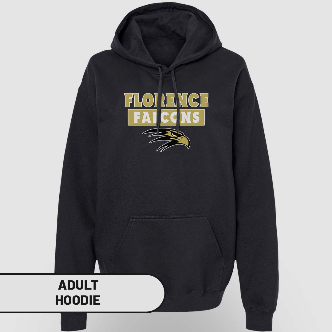 Adult Hoodie Florence Falcons Rectangle | FCS-005