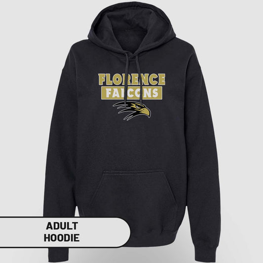 Adult Hoodie Florence Falcons Rectangle | FCS-005