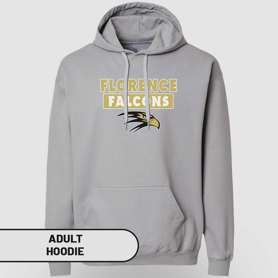 Adult Hoodie Florence Falcons Rectangle | FCS-005