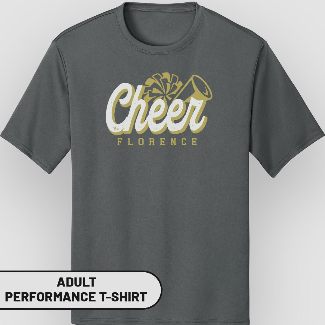 Cheer Florence Graphic Adult Performance T-Shirt