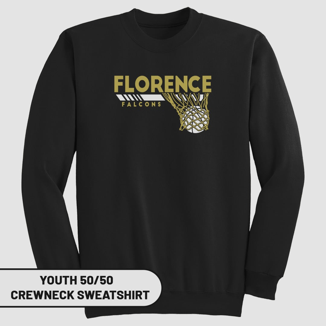Florence Falcons Basketball Youth Sweatshirt
