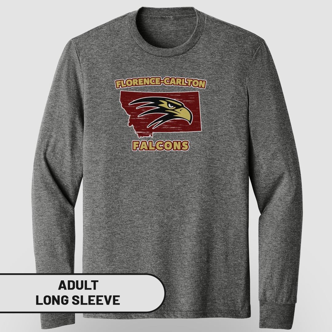 Florence-Carlton Falcons Adult Long Sleeve Shirt