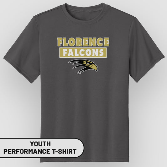 Florence Falcons Youth Performance T-Shirt