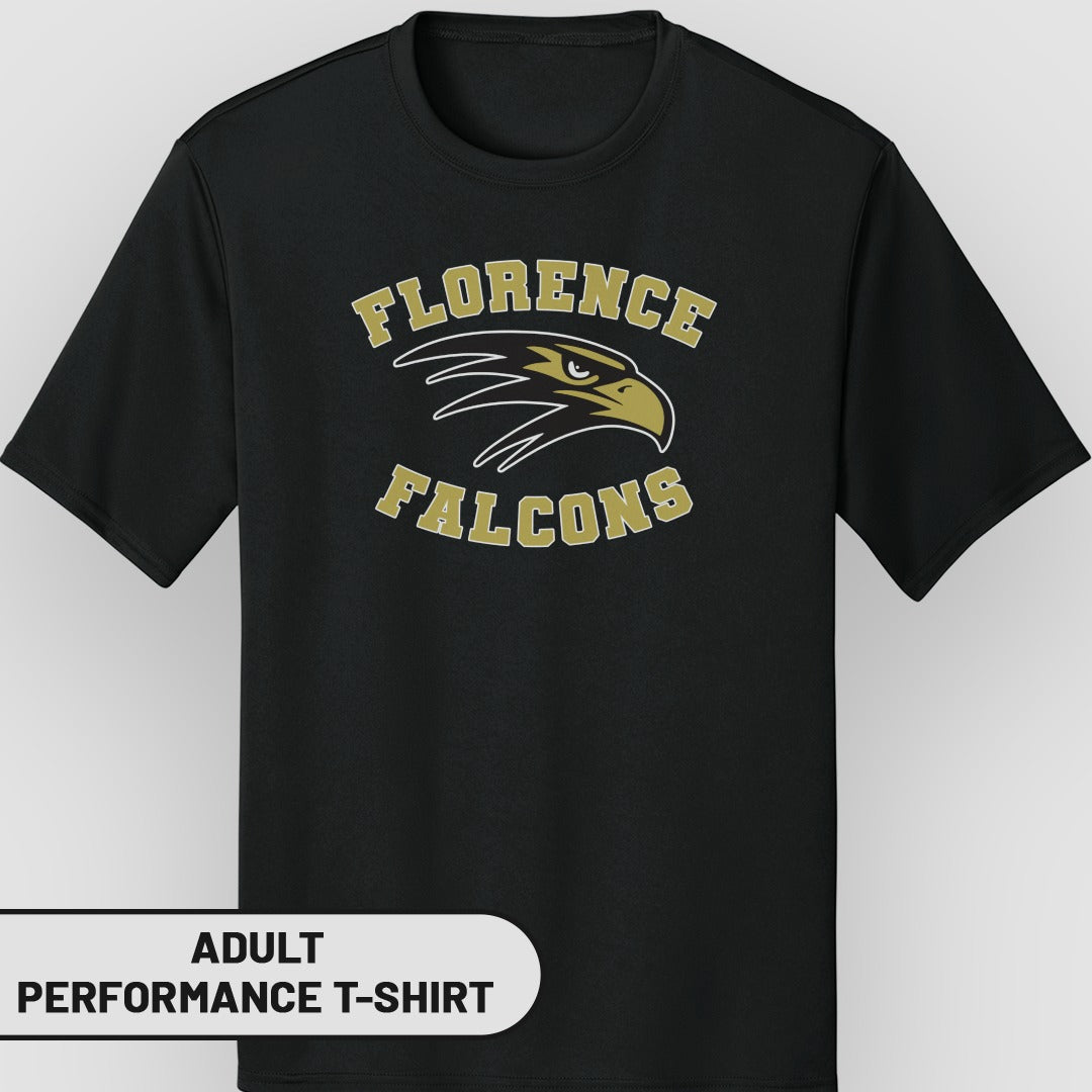 Florence Falcons Adult Performance T-shirt