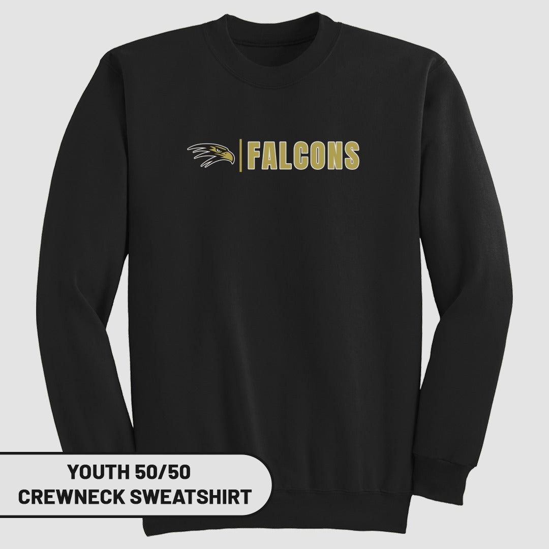 Falcons Youth 50/50 Crewneck Sweatshirt