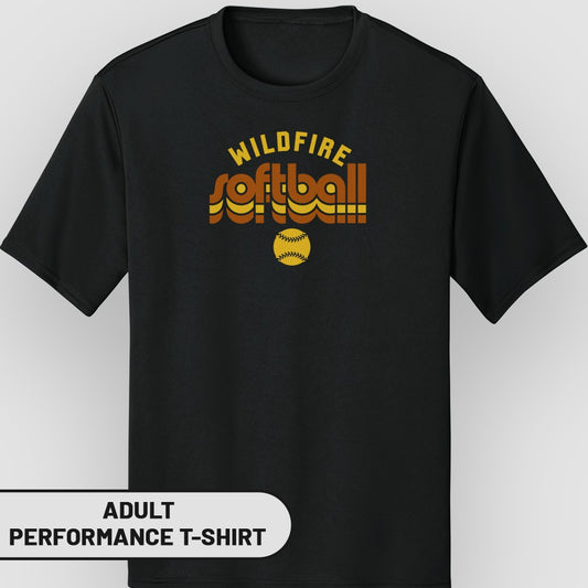 Wildfire Softball Graphic Adult Performance T-Shirt