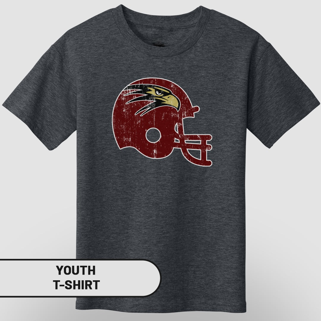 Vintage Football Helmet Graphic Youth T-Shirt