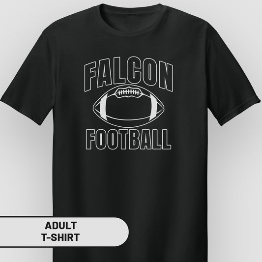 Falcon Football Graphic Adult T-Shirt for Sports Fans