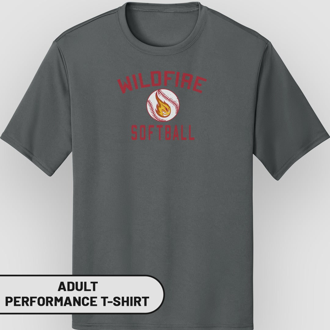 Wildfire Softball Graphic Adult Performance T-Shirt