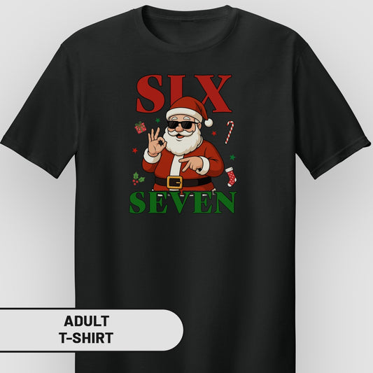 Santa Graphic Six Seven T-shirt for Adults