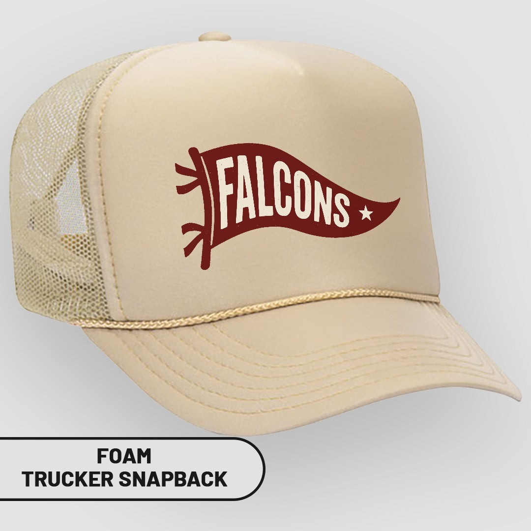 Falcons Foam Trucker Snapback sports cap