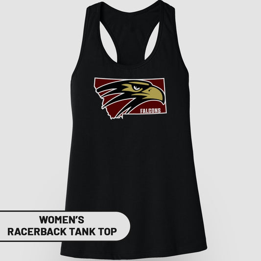 Falcons Women's Racerback Tank Top with Eagle Design
