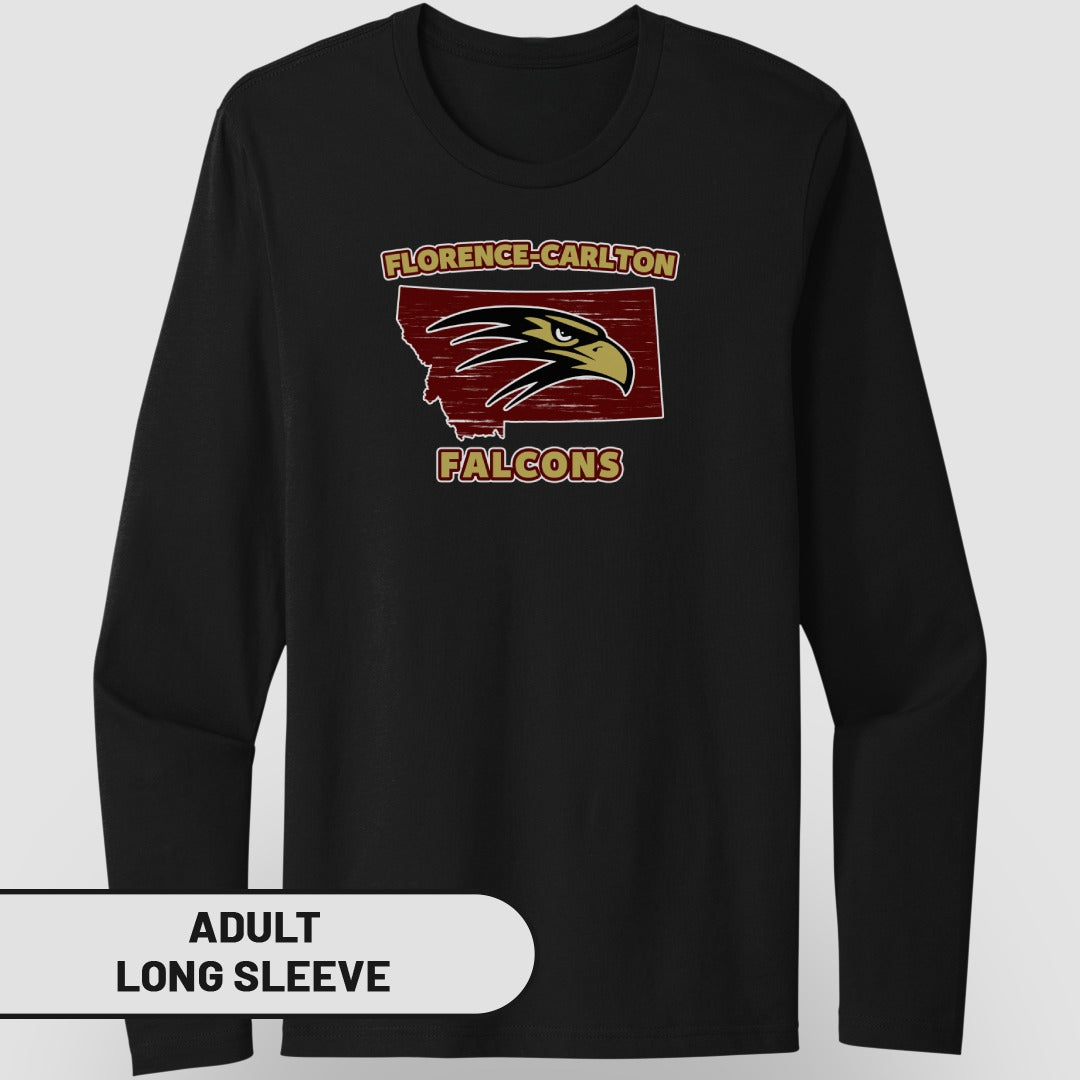 Florence-Carlton Falcons Adult Long Sleeve Shirt