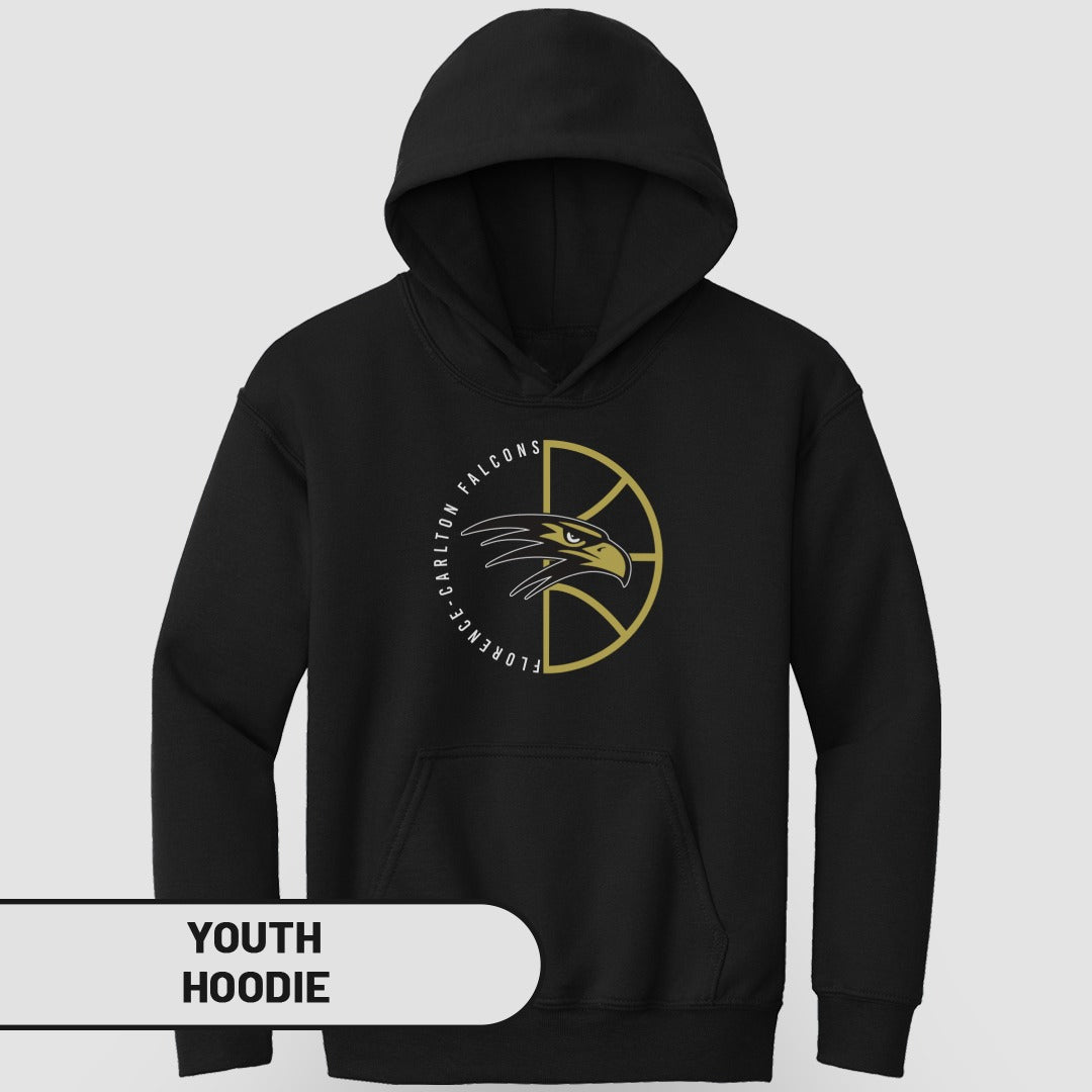 Florance Carlton Falcons Logo Youth Hoodie