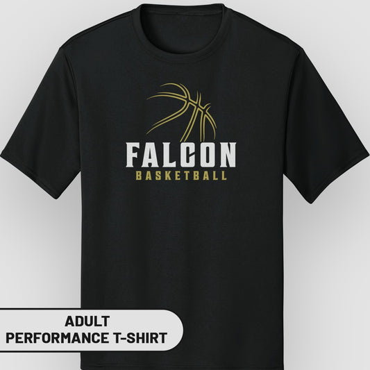 Falcon Basketball Adult Performance T-Shirt Product