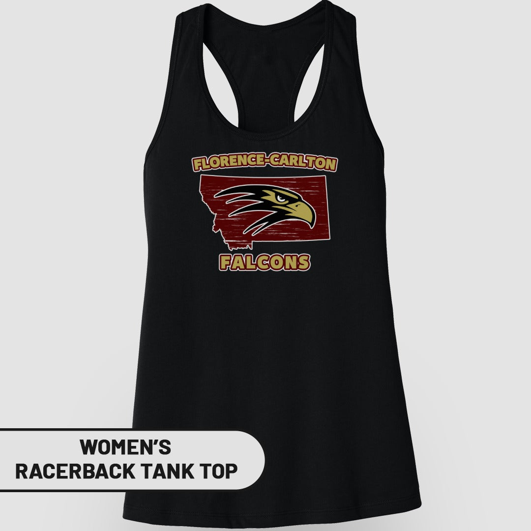 Florence-Carlton Falcons Women's Racerback Tank Top