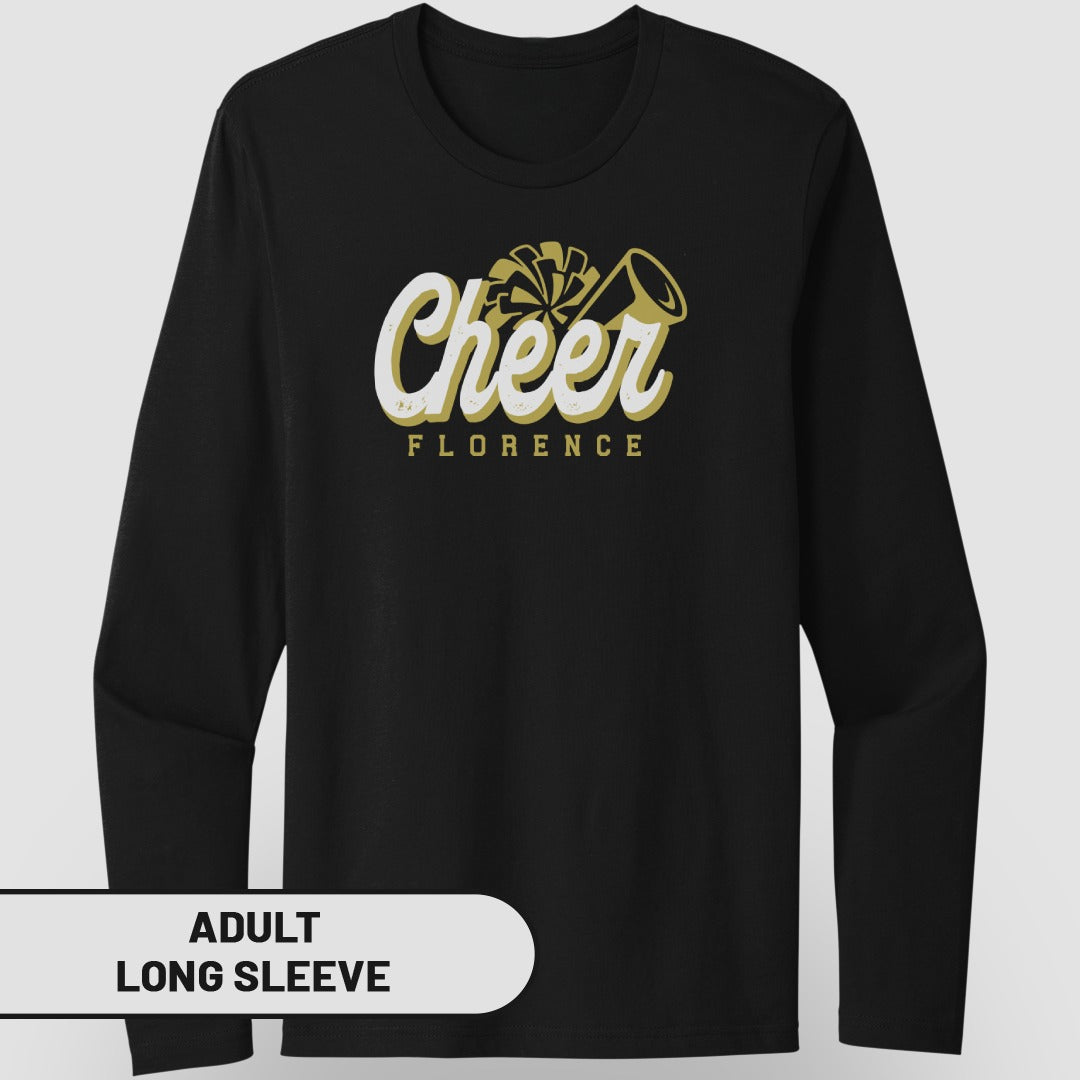 Cheer Florence Adult Long Sleeve Shirt Apparel