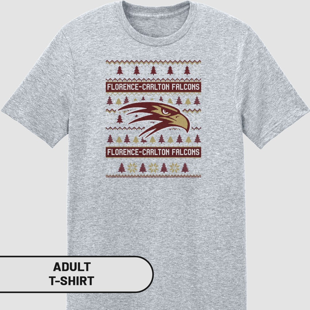 Florence-Carlton Falcons Graphic Adult T-Shirt