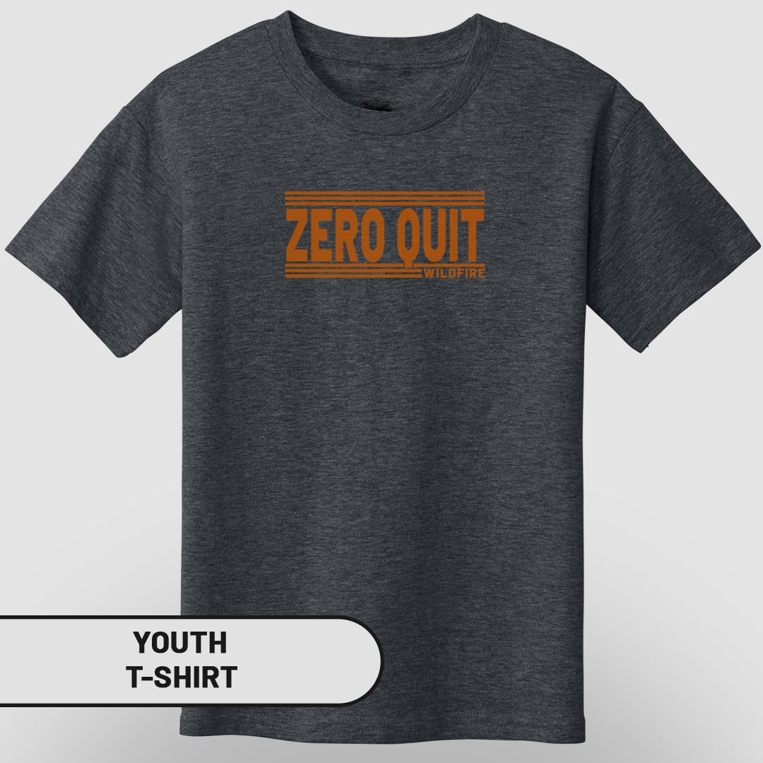 Zero Quit Wildfire Stylish Youth T-shirt for Active Kids