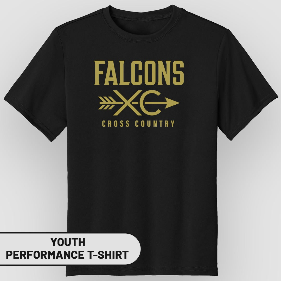 Falcons Cross Country Youth Performance T-Shirt