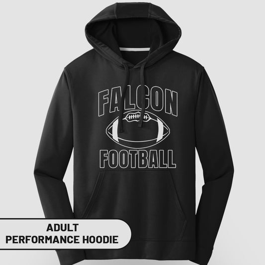Falcon Football Adult Performance Hoodie