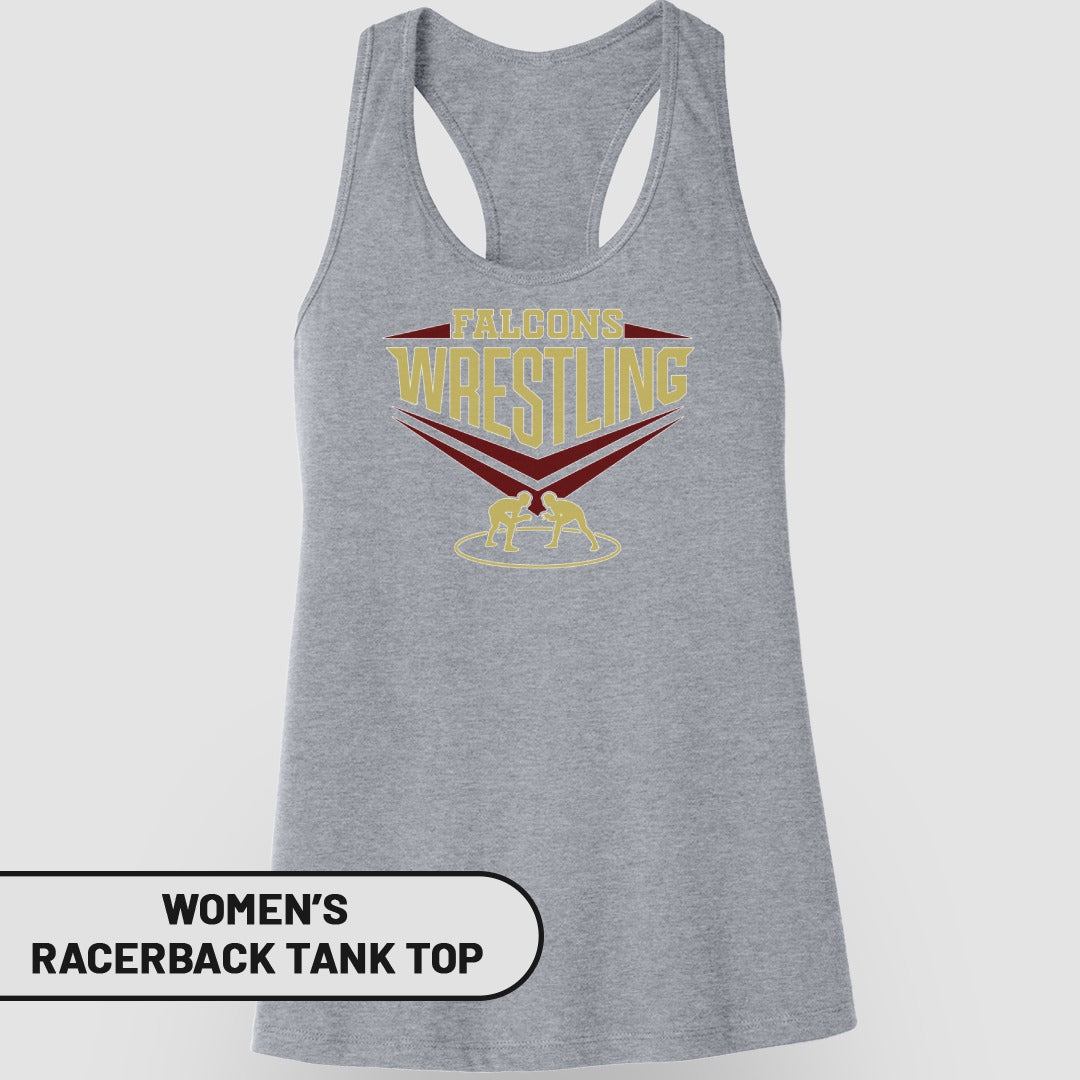 Falcons Wrestling Women's Racerback Tank Top