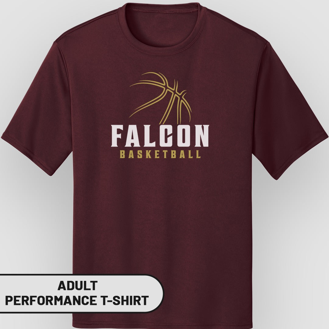 Falcon Basketball Adult Performance T-Shirt