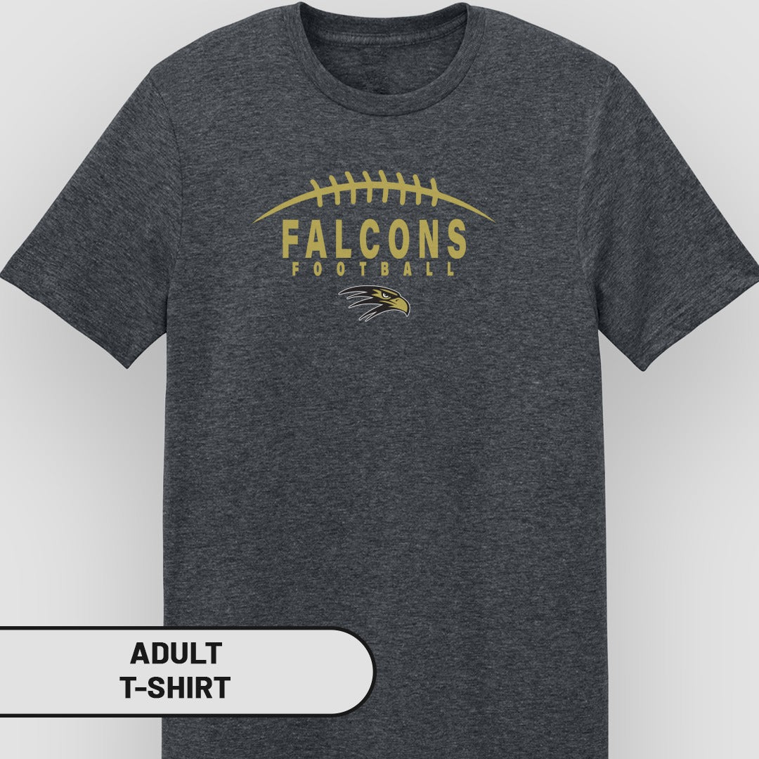 Falcons Football Graphic Print Adult T-Shirt