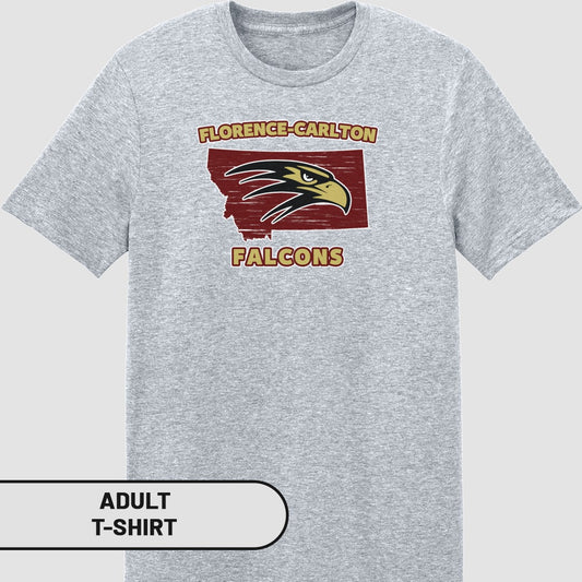 Florence-Carlton Falcons Graphic Adult T-Shirt