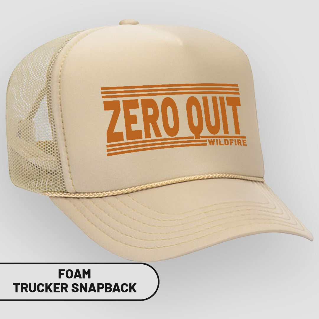 ZERO QUIT WILDFIRE Foam Trucker Snapback
