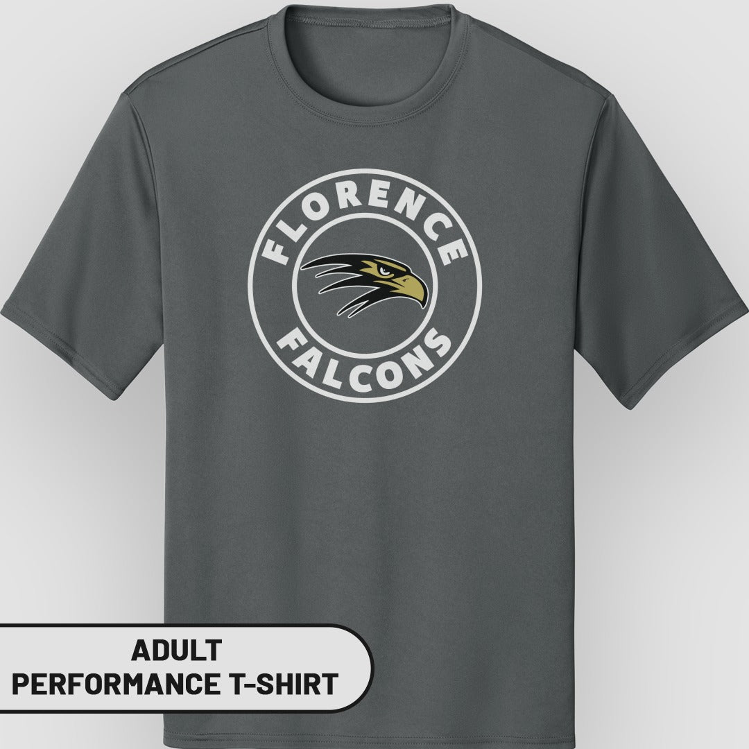 Florence Falcons Adult Performance T-Shirt