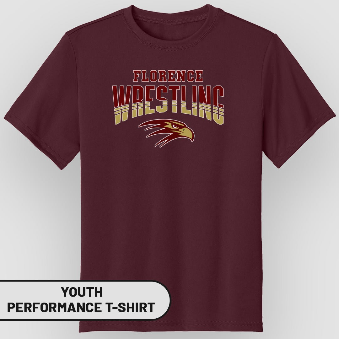 Florence Wrestling Youth Performance T-Shirt