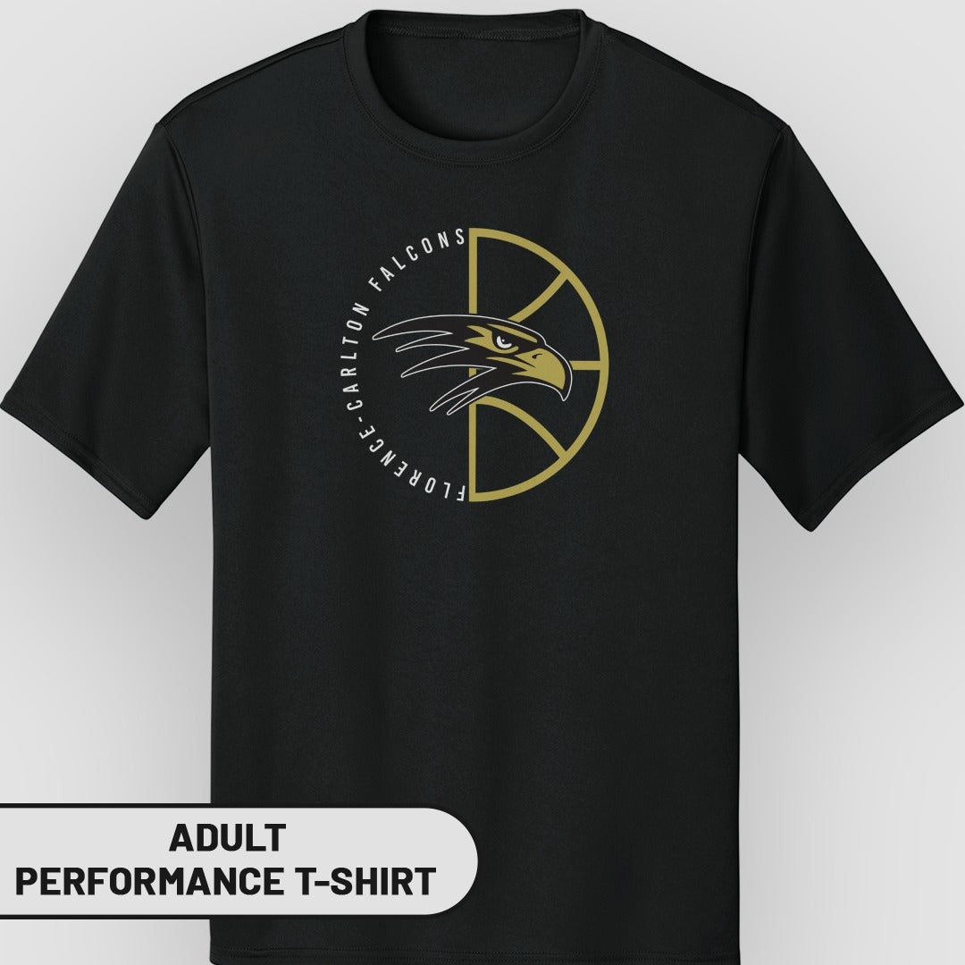 Florence Carlton Falcons Adult Performance T-shirt