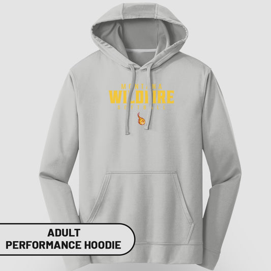 Montana Wildfire Softball Adult Performance Hoodie