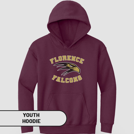 Florence Falcons Design Youth Hoodie
