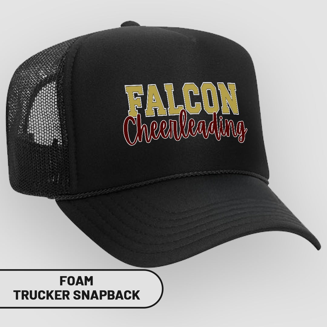 Falcon Cheerleading Graphic Foam Trucker Snapback