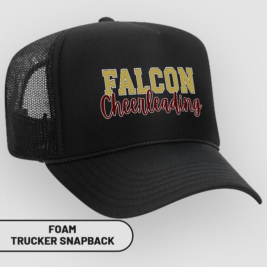 Falcon Cheerleading Graphic Foam Trucker Snapback