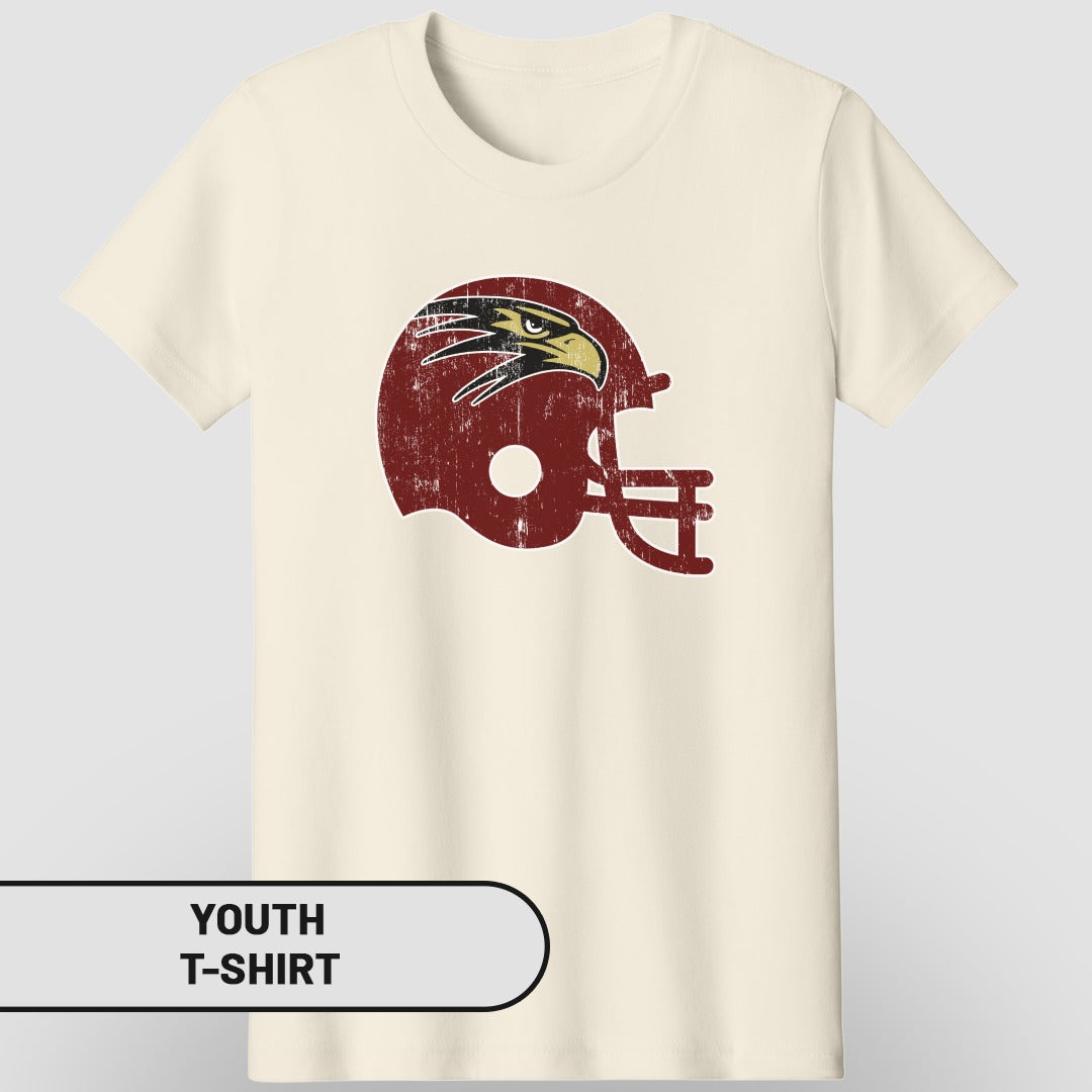 Vintage Style Football Helmet Youth T-shirt